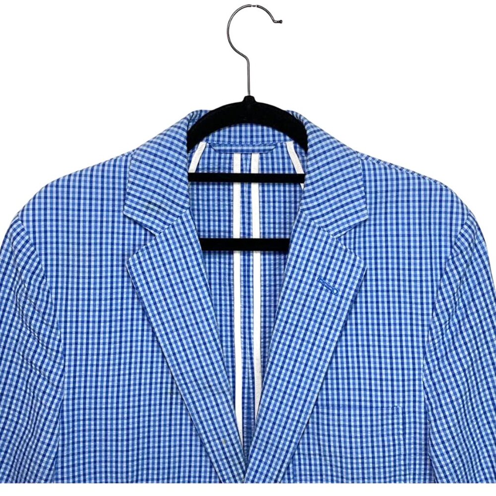 MEN'S VINEYARD VINES Seersucker Blazer - Picture 3 of 8